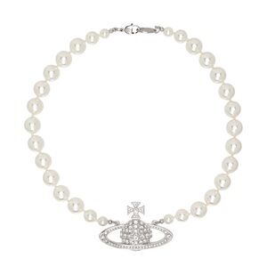 VIVIENNE WESTWOOD One Row Pearl Bas Relief Choker